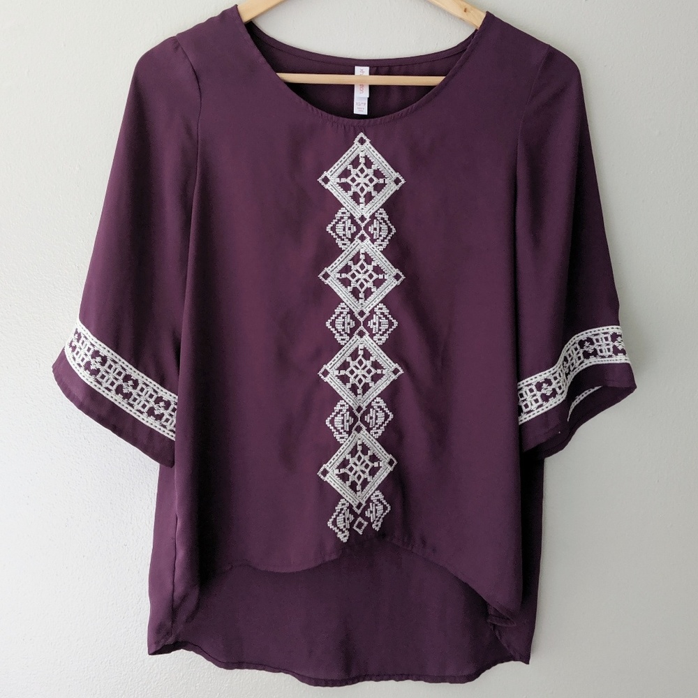 Bohemian Embroidered Top